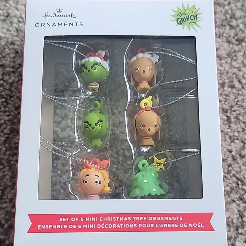 NWT 3 Grinch Mini Ornaments - Picture 2 of 4